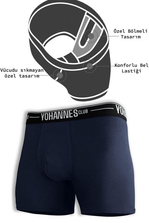 Erkek, Özel Bölmeli Pamuklu Boxer,Rahat, Şık, Sağlıklı, Tekli