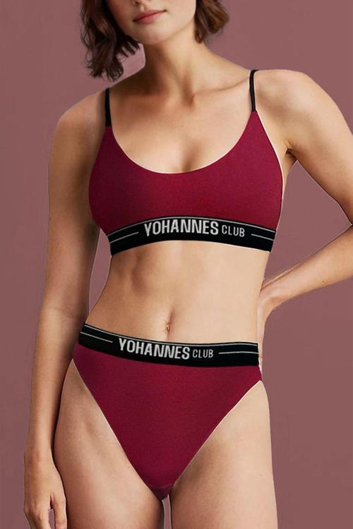 Kadın, İç Çamaşırı Takımı, (Bralet-Slip), BORDO