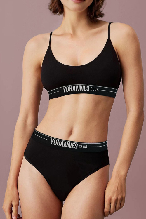 Kadın, İç Çamaşırı Takımı, (Bralet-Hipster), SİYAH