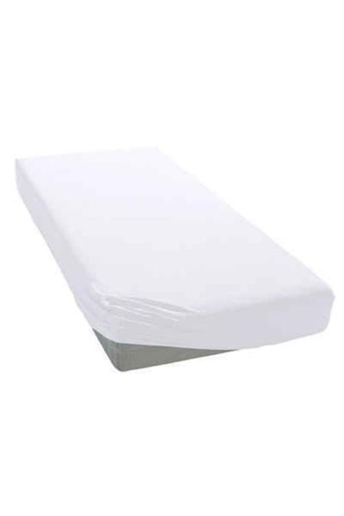 Mer-Tim Tek Kişilik 100X200 Lastikli Penye Çarşaf Beyaz