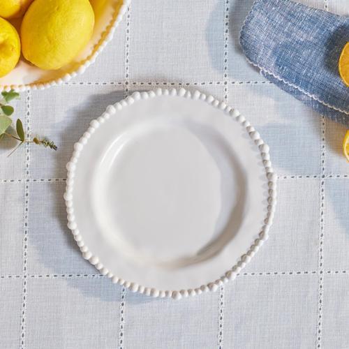 Perla Melamin Pasta Tabağı 23 cm Beyaz