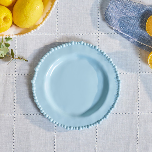 Perla Melamin Pasta Tabağı 23 cm Mavi