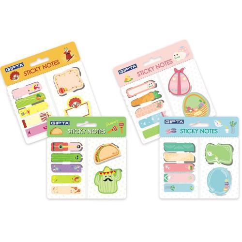 Yapışkan Not Kağıdı Desenli Set K0120 (48 Li Paket)