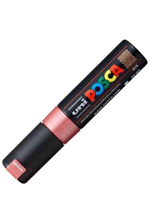 Posca 8.0 Su Bazlı Boyama Kalemi Markörü Metalik Kırmızı Pc-8K (6 Lı Paket)