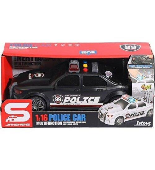 Oyuncak Işıklı Ve Sesli Sürtmeli Polis Arabası 1:20