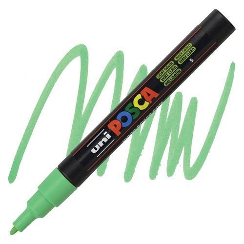 Posca 0.9-1.3 Su Bazlı Poster Boyama Kalemi Markörü Açık Yeşil Pc-3M (6 Lı Paket)