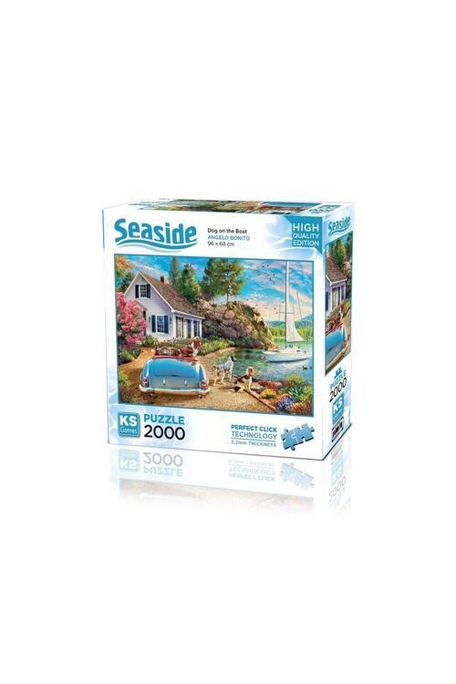 Puzzle 2000 Parça Dog On The Boat 22537