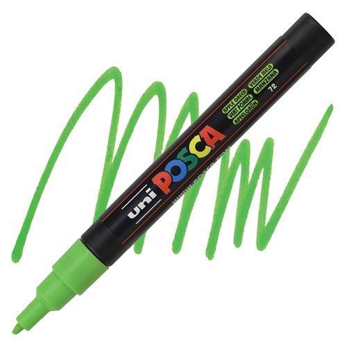 Posca 0.9-1.3 Su Bazli Poster Boyama Kalemi Markörü Elma Yeşili Pc-3M (6 Lı Paket)