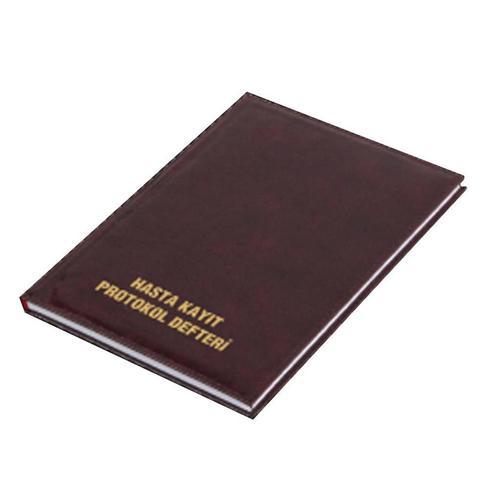 Hasta Kayıt Protokol Defteri 20 X 28 Cm 100 Yaprak Suni Deri Ciltli 220