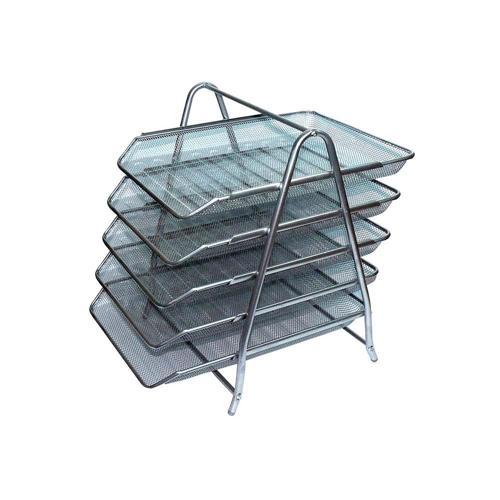 Evrak Rafı Metal Perforeli 5 Katlı Gümüş 8935