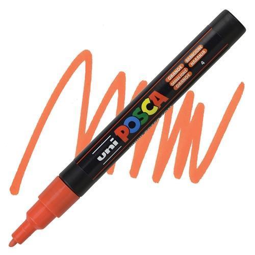 Posca 0.9-1.3 Su Bazli Poster Boyama Kalemi Markörü Turuncu Pc-3M (6 Lı Paket)