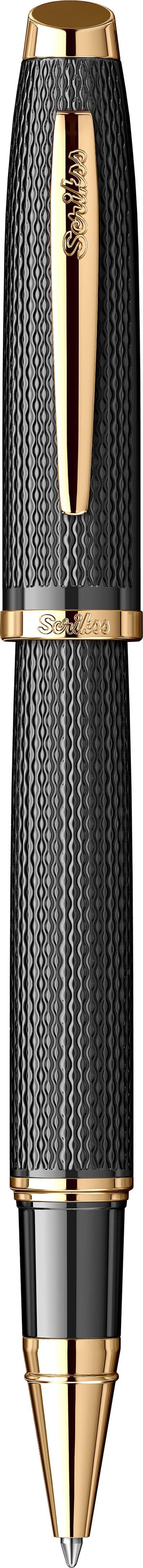 Roller Kalem Mat Siyah Altın 390