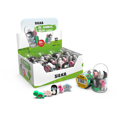 Silgi Jr. Animal Art.1036 (12 Li Paket)