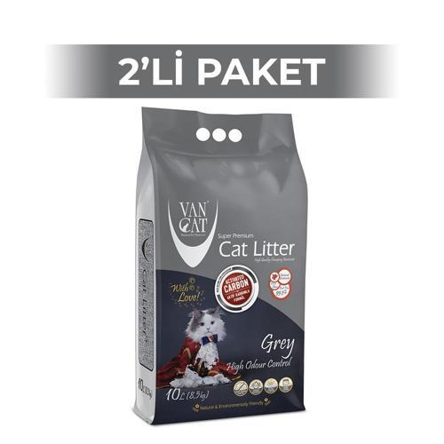 Aktif Karbon İnce Taneli Kedi Kumu 10 kg 2 Adet