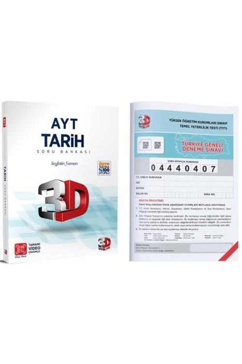 3D Yayınları Ayt Tarih Soru Bankası Tamamı Video Çözümlü Murat Usta + Tg Deneme