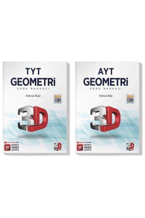 3D Yayınları 3D 2022 Tyt Ayt Geometri Soru Bankası Seti (2 Kitap)