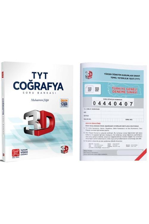 3D Yayınları Tamamı Video Çözümlü Tyt Coğrafya Soru Bankası + Tg Deneme
