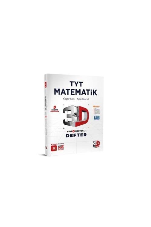 3D Yayınları 2025 Tyt 3D Matematik Video Destekli Defter Ayraç Hediye