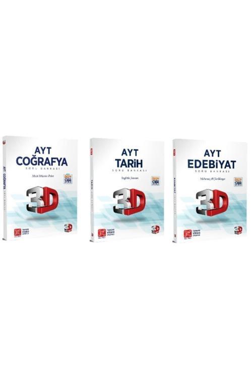 3D Yayınları 3D Ayt Tarih-Coğrafya-Edebiyat 3Lü Set