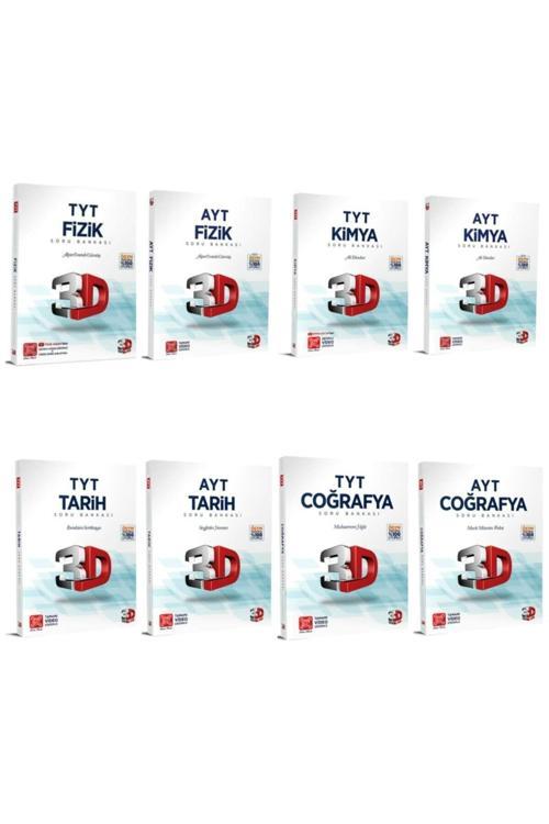 3D Yayınları Tyt Ayt Fizik + Tyt Ayt Fizik + Tyt Ayt Tarih + Tyt Ayt Coğrafya Soru Bankası