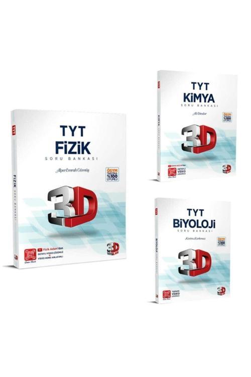3D Yayınları 3D Tyt Kimya Fizik Biyoloji 3'Lü Set