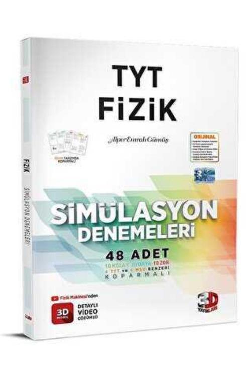 3D Yayınları Tyt Fizik Simülasyon Denemeleri Detaylı Video Çözümlü