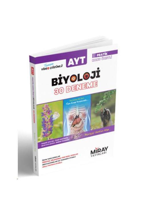 Aydın Yayınevi Miray Ayt Biyoloji 30 Deneme