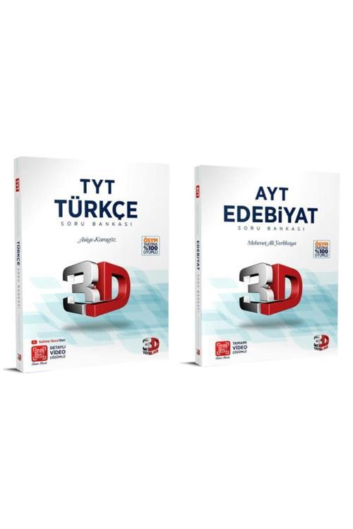 3D Yayınları Tyt Türkçe + Ayt Edebiyat Soru Bankası
