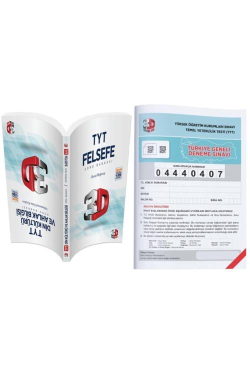 3D Yayınları Tyt Din Kültürü Ve Felsefe Soru Bankası Tamamı Video Çözümlü + Tg Deneme
