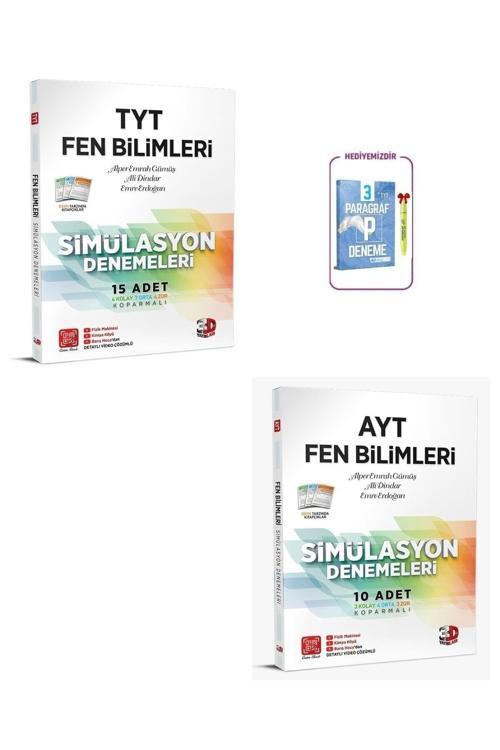 3D Yayınları Tyt Fen Bilimleri + Ayt Fen Bilimleri Deneme Set