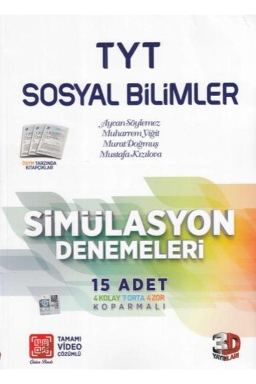 3D Yayınları Tyt Sosyal Bilimler Tamamı Video Çözümlü Simülasyon Denemeleri Yeni