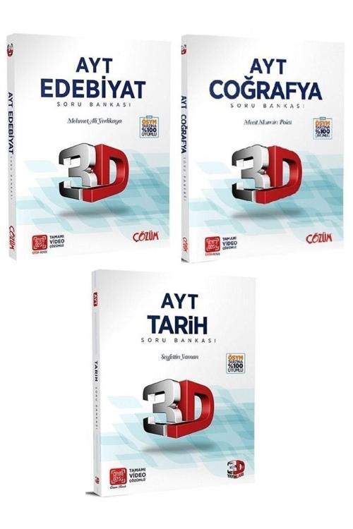 3D Yayınları Yks Ayt Sözel Soru Bankası 3 Lü Set 229999051943597