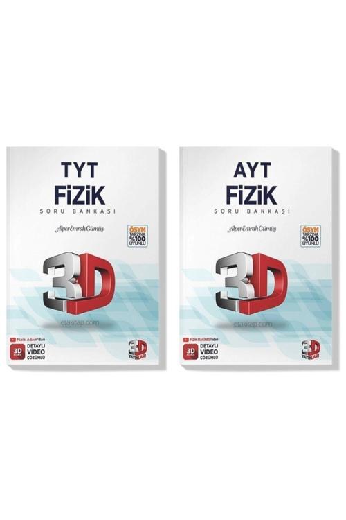 3D Yayınları 3D 2022 Tyt Ayt Fizik Soru Bankası Seti (2 Kitap)