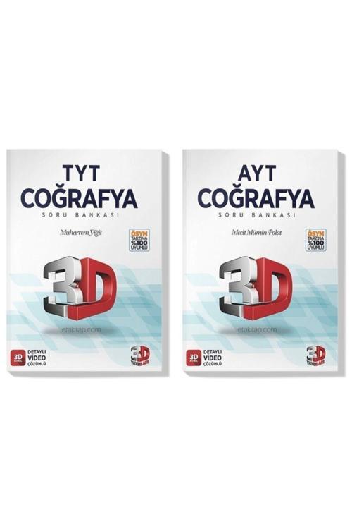 3D Yayınları 3D 2022 Tyt Ayt Coğrafya Soru Bankası Seti (2 Kitap)