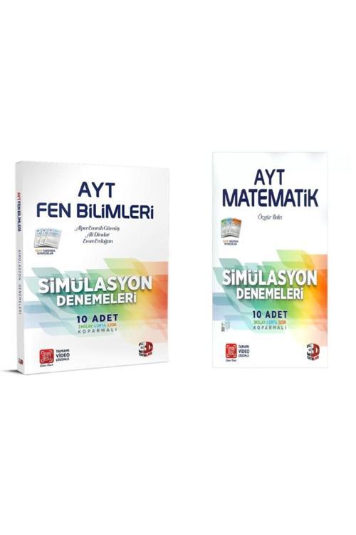 3D Yayınları Ayt 3D Simülasyon Deneme Leri Matematik Fen 2 Li Set