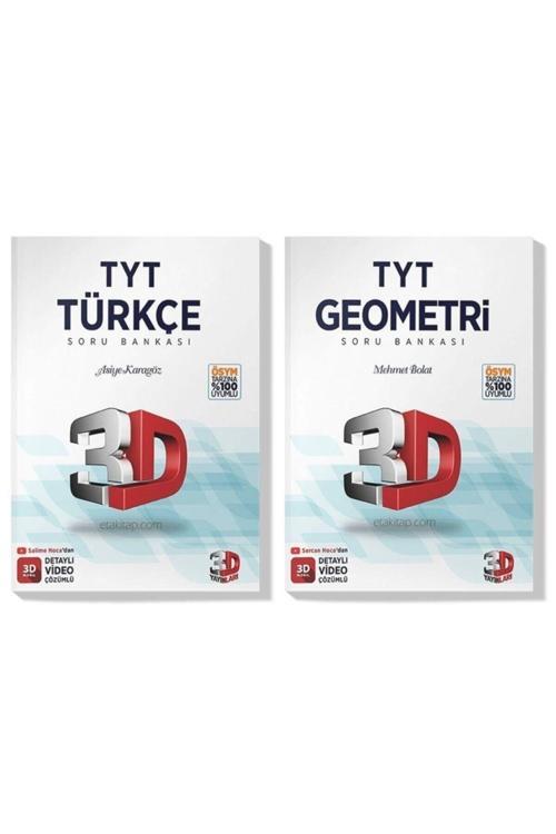 3D Yayınları 3D 2022 Tyt Türkçe Geometri Soru Bankası Seti (2 Kitap)