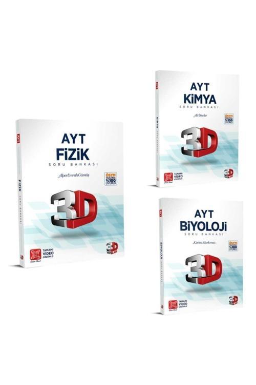 3D Yayınları Ayt 3'Lü Set Fizik - Kimya - Biyoloji