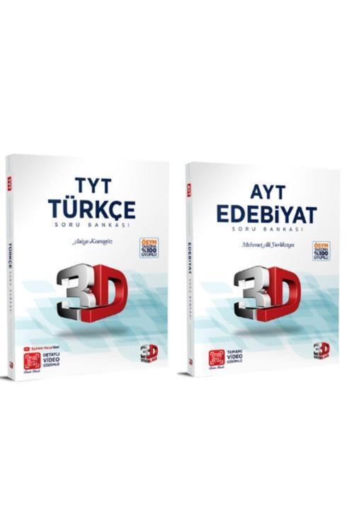 3D Yayınları Tyt-Ayt Türkçe-Edebiyat Seti 2021 Yeni Ske8