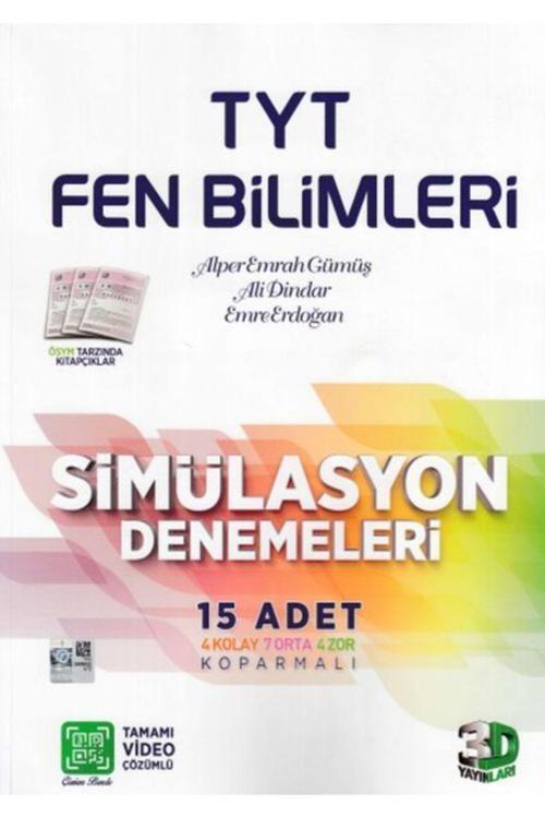 3D Yayınları 3D Tyt Fen Bilimleri Tamamı Video Çözümlü Simülasyon Denemeleri Yeni 2021