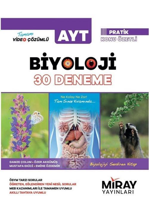Miray Yayınları Ayt Biyoloji 30 Deneme