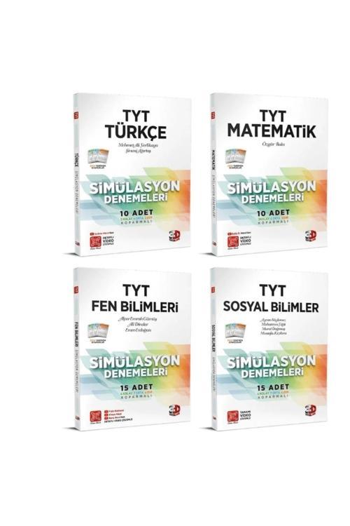 3D Yayınları 2023 Model Tyt Simülasyon Deneme Seti 4 Kitap Hologramlı Yeni Baskı