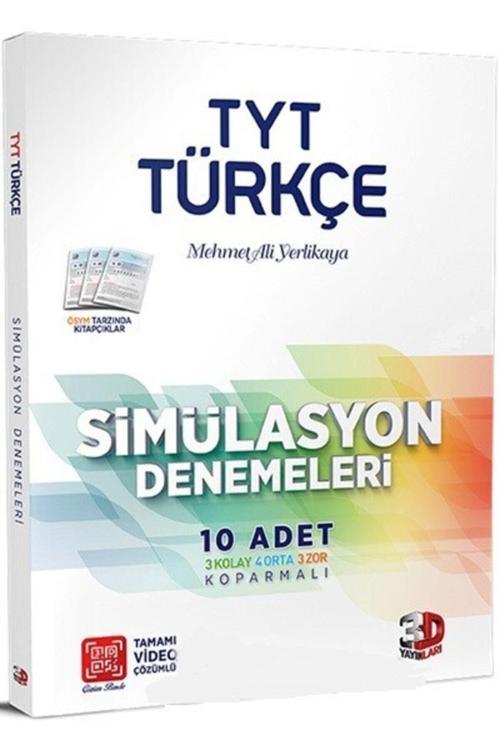 3D Yayınları Tyt Türkçe 10'Lu Simülasyon Denemeler