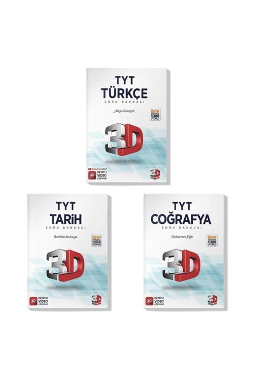 3D Yayınları 3D 2022 Tyt Türkçe Tarih Coğrafya Soru Bankası Seti (3 Kitap)