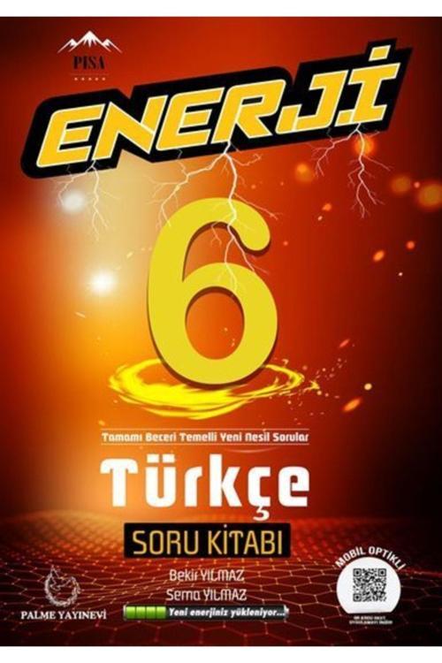Palme Yayınları 6. Sınıf Enerji Serisi Türkçe Soru Kitabı