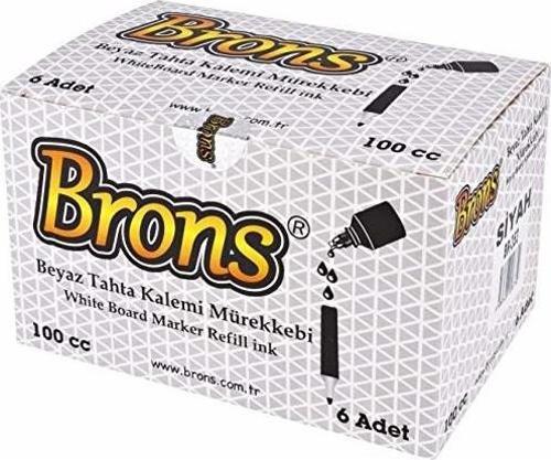 Br-355 Beyaz Tahta Kalem Mürekkebi 100 Cc Kırmızı 6 Lı (1 Paket 6 Adet)