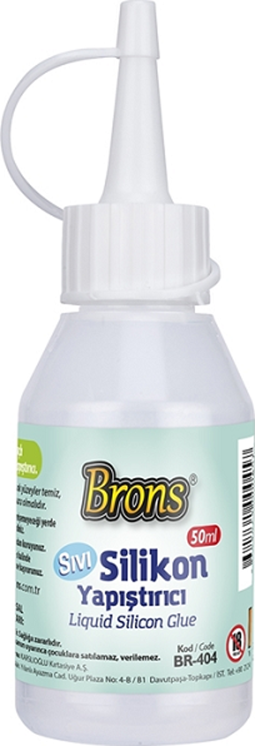 Br-404 Silikon Sıvı Yapıştırıcı 50 Ml (24 Lü Paket)