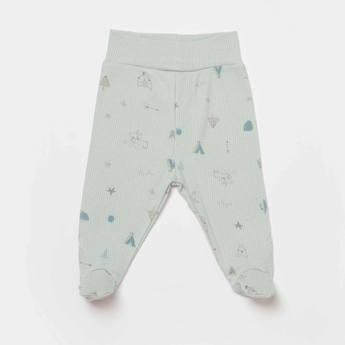 Biorganic Modal Happy Forest Patikli Pantolon 57891 Bej-Mint