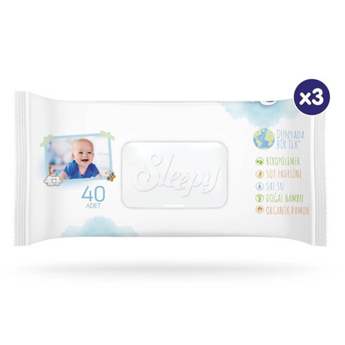 Bio Natural Islak Havlu Mendil 3x40 120 Yaprak