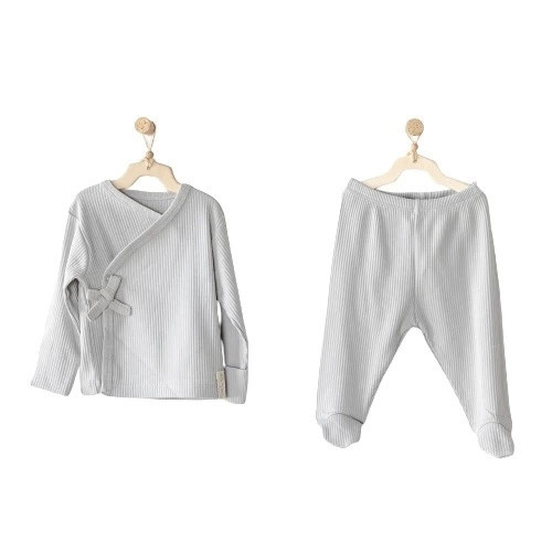 AC23645 Modal 2li Bebe Zıbın Takım Grey
