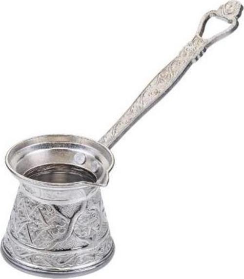 4 No Zamak Döküm Cezve Gümüş